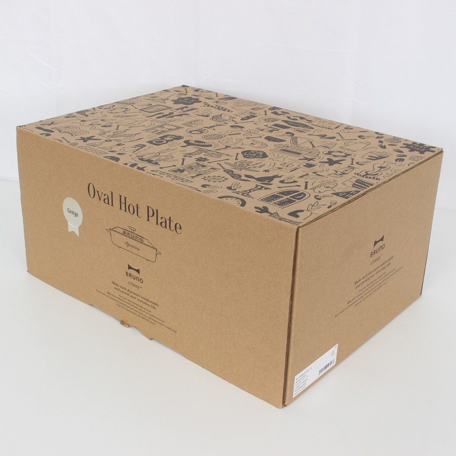 BRUNO crassy BOE053-GRG グレージュ オーバルホットプレート ブルーノ クラッシィ 本体