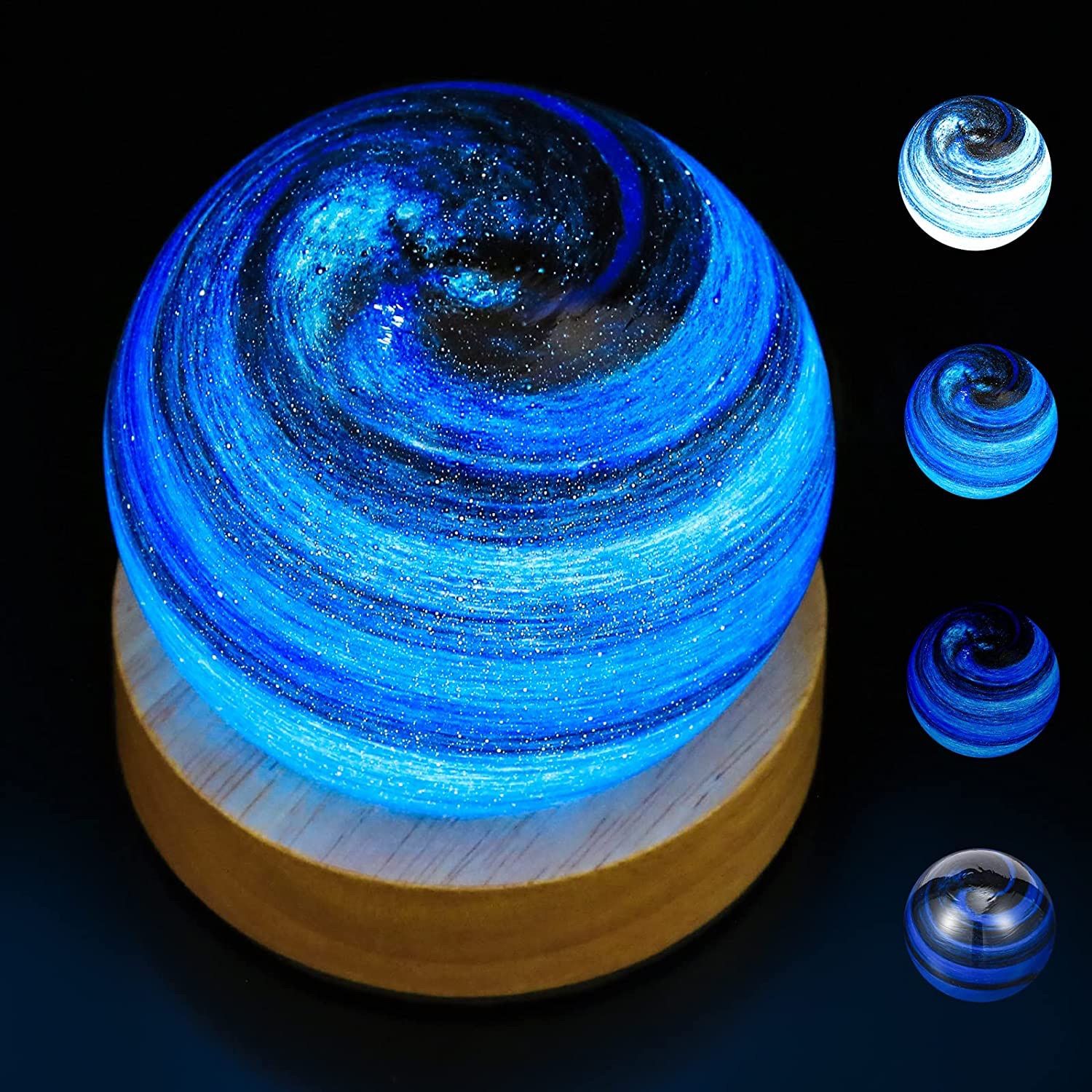惑星ランプ インテリア 照明ランプ ガラス 宇宙 寝室 プレゼント 