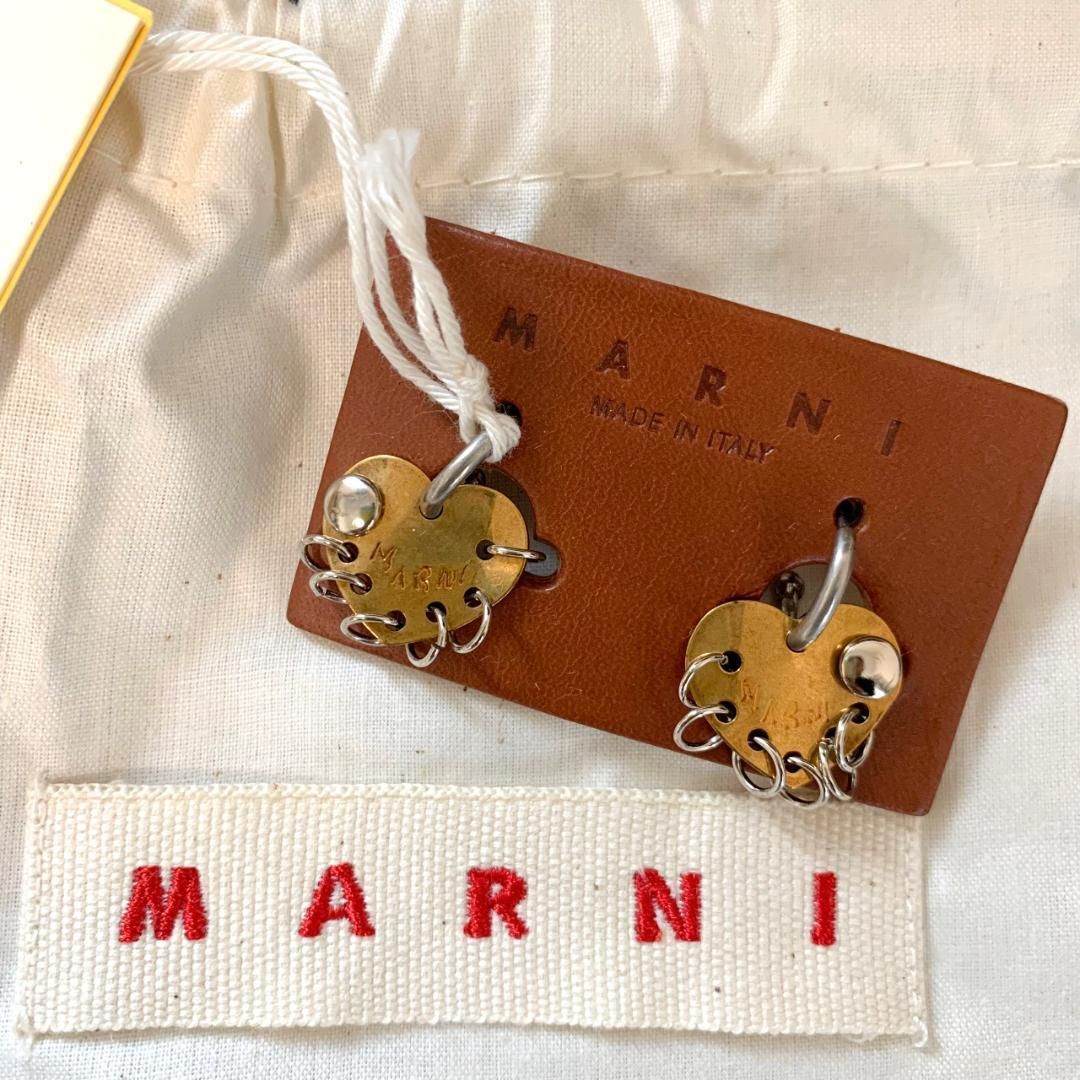 MARNI】ハート バーニッシュド ピアス - メルカリ