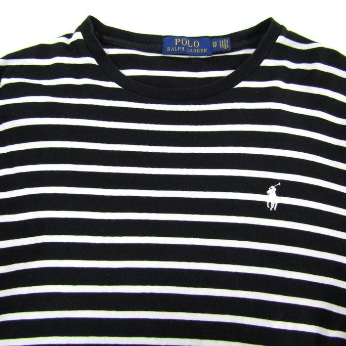 ポロラルフローレン 長袖Tシャツ トップス ボーダー柄 コットン