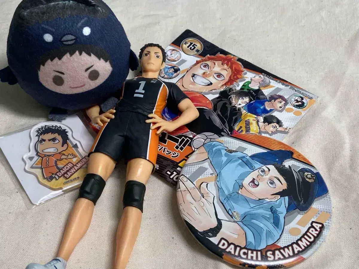 【雷市場（ポンジャン）商品韓国直送】 ハイキュー さわむら ダイチ フィギュア 缶バッジ テンノリンツ ぬい 人形 ぬいぐるみ ぬい まとめ売り