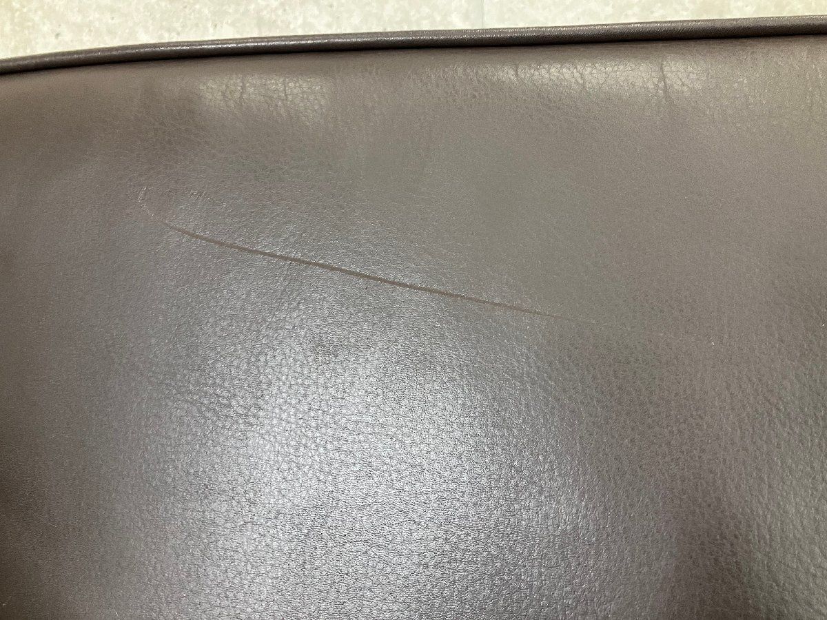 訳あり】チーク×レザーベンチw120cm 通常77,000がなんと