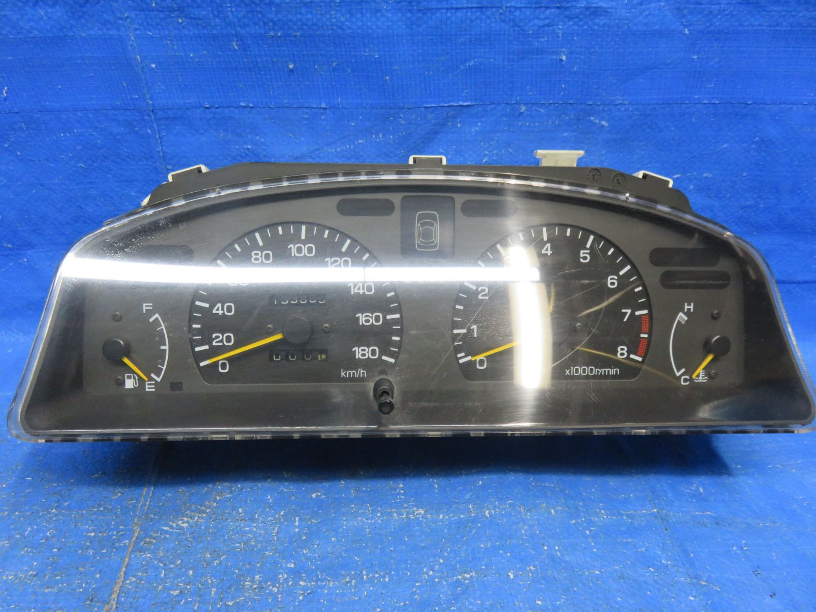 LA6614 スバル BC5 レガシィ RSターボ 5MT スピードメーター タコメーター 走行距離 133 800km 純正 小傷