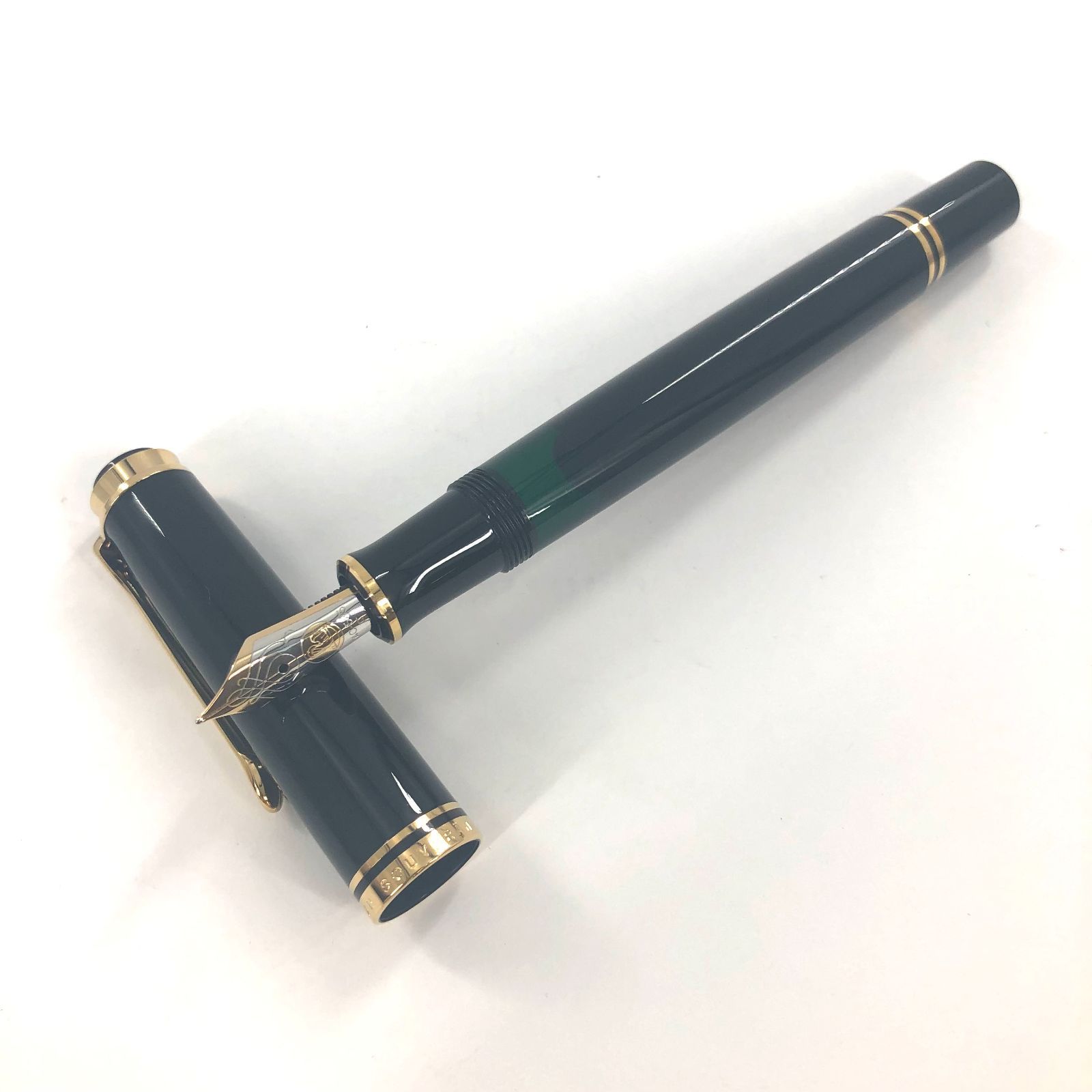 PELIKAN ペリカン 万年筆 SOUVERAN GERMANY スーベレーン ブラック ペン先 14C 585 F 刻印【ND-677】 -  メルカリ