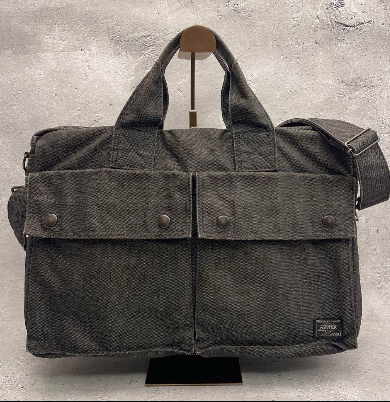 PORTER ポーター スモーキー ビジネスバッグ グレー