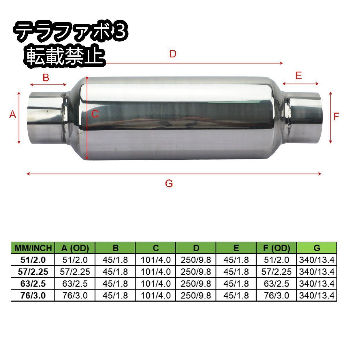 ステンレススチール エキゾーストパイプ fukuustore_fk3436