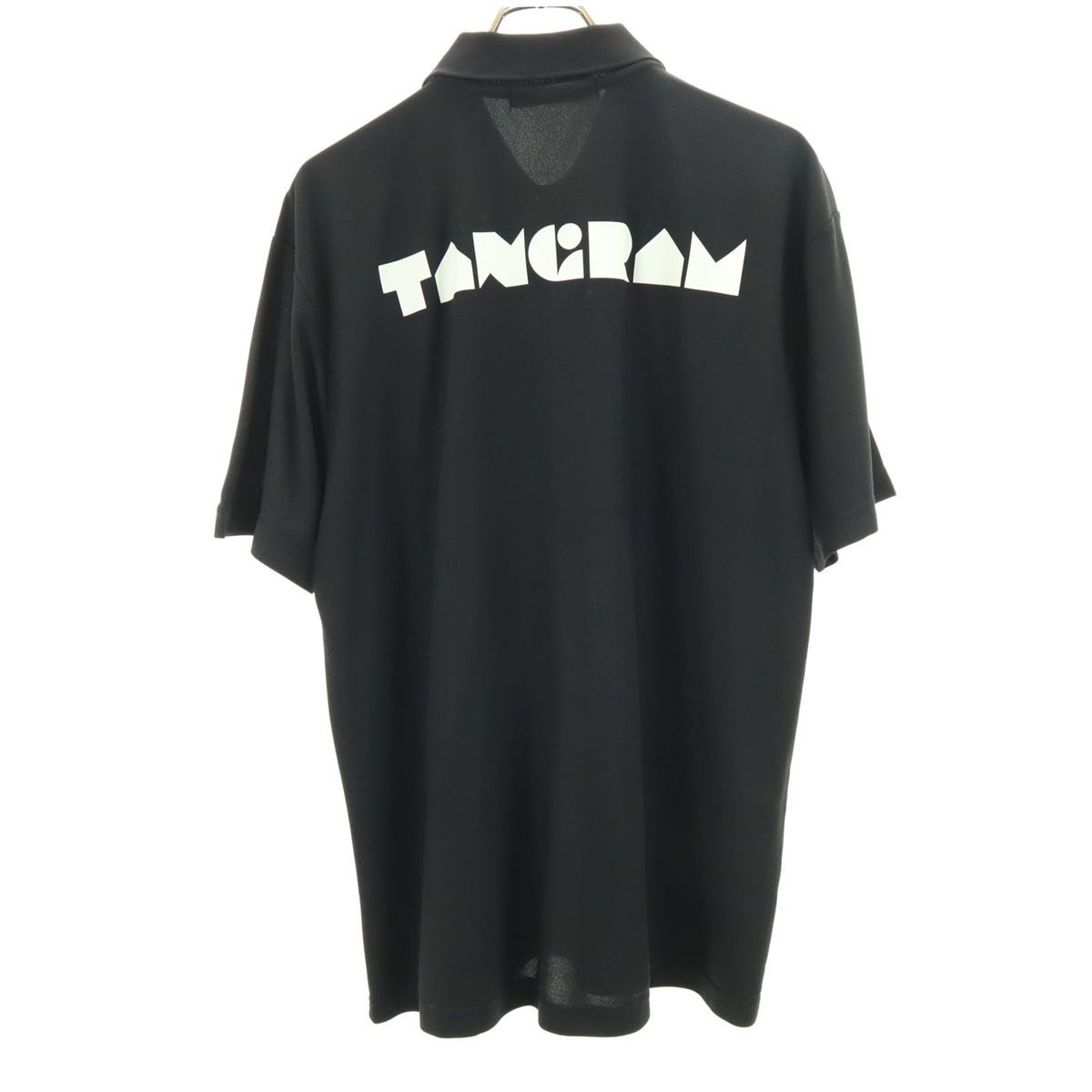 TANGRAM タングラム 半袖 ポロシャツ L ブラック メンズ 古着