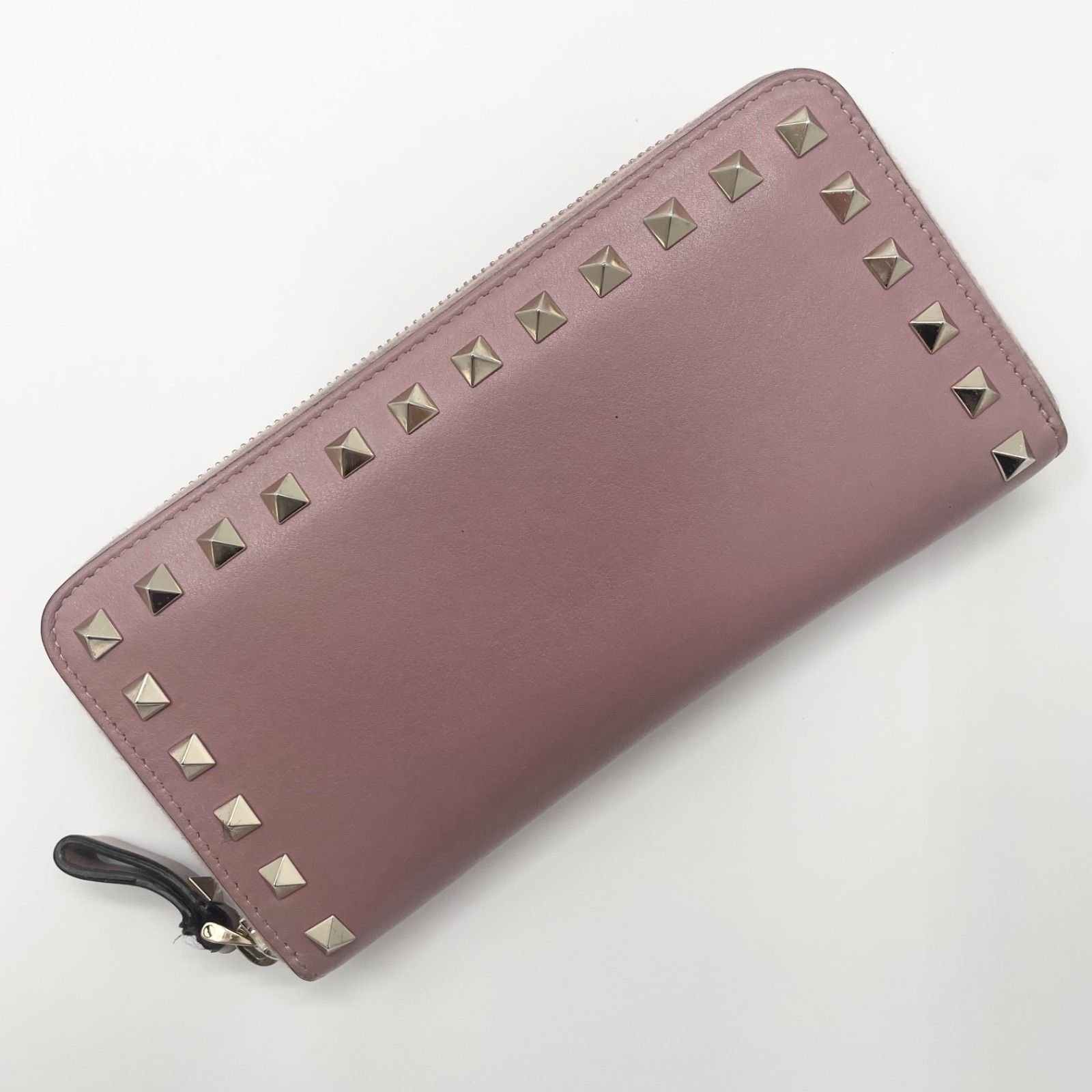 VALENTINO  ヴァレンティノ  長財布　バレンティノ　ピンク　スタッズ VALENTINO ヴァレンティノ 長財布 バレンティノ ピンク スタッズ