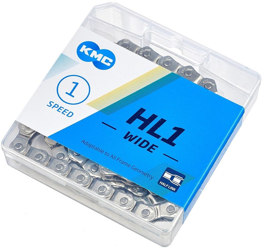 KMC(ケーエムシー)HL1 WIDE SILVER100シルバーシングルKMC-HL1-WD-SV自転車チェーン