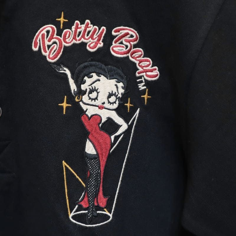 新品 メンズ ベティ・ブープ ベティー ベティちゃん BETTY BOOP ザブレイブマン コラボ 半袖 ポロシャツ 半袖ポロシャツ シャツ 刺繍  ユニセックス レディース 黒 ブラック - メルカリ