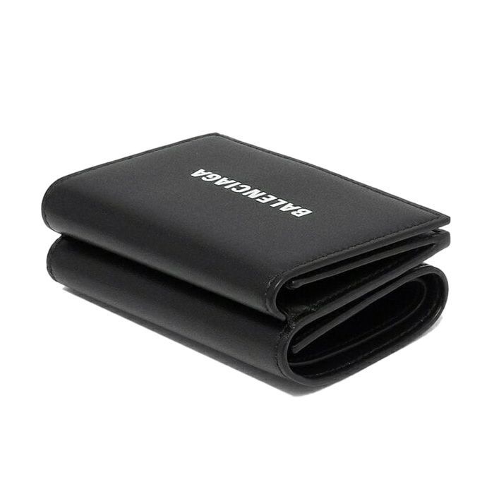 7 BALENCIAGA バレンシアガ 594312 1I313 1090 ブラック 3つ折り財布  