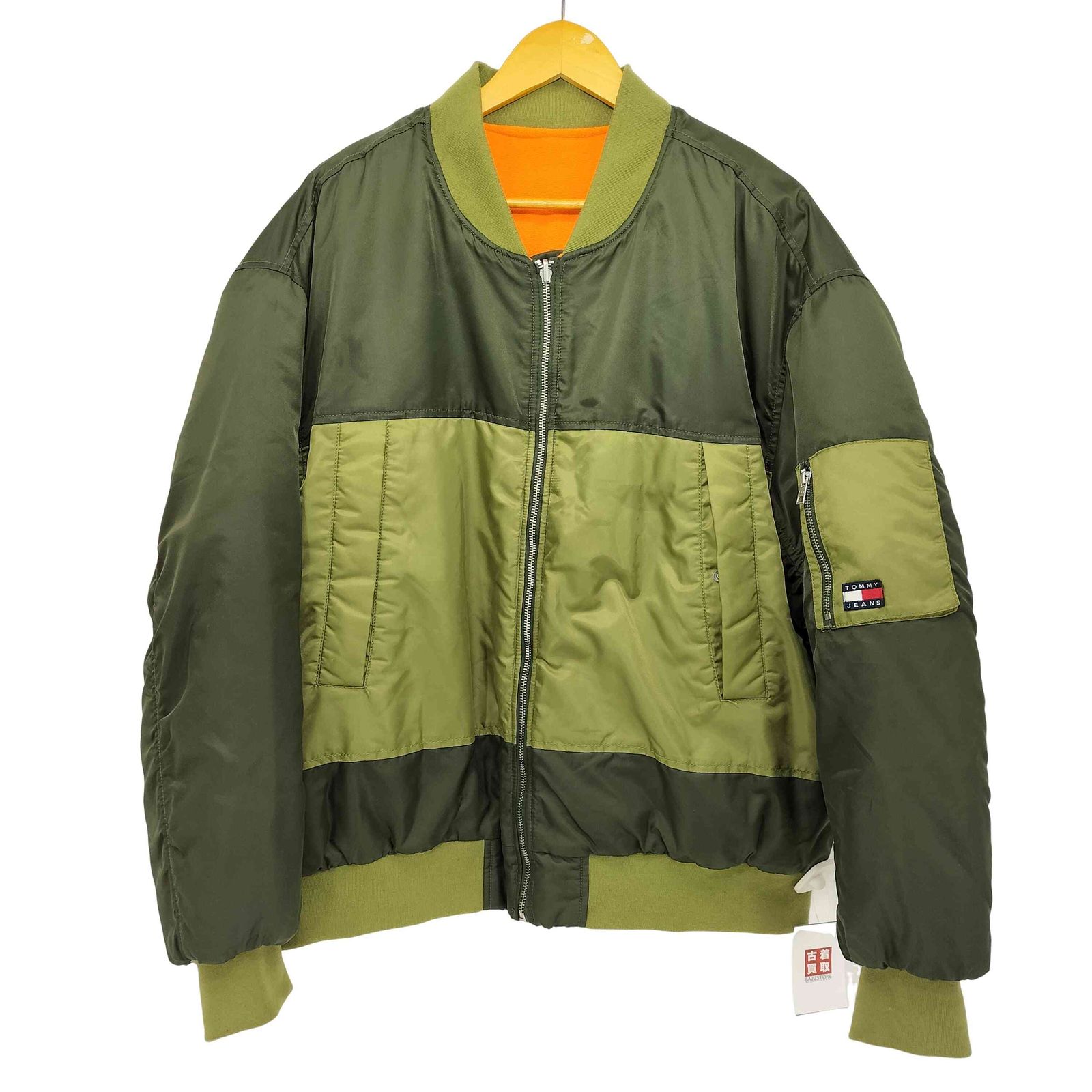 トミージーンズ tommy jeans リバーシブルボンバージャケット ナイロン 