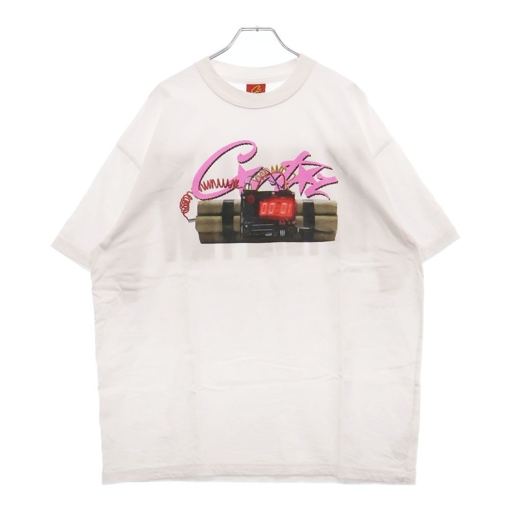 Corteiz コーテイズ NO TIME 4 LUV TEE フロントプリント半袖Tシャツカットソー ホワイト