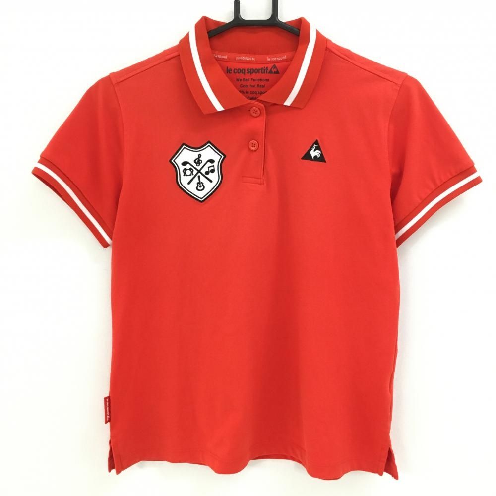 le coq sportif ルコック 半袖ポロシャツ レッド×ネイビー 襟