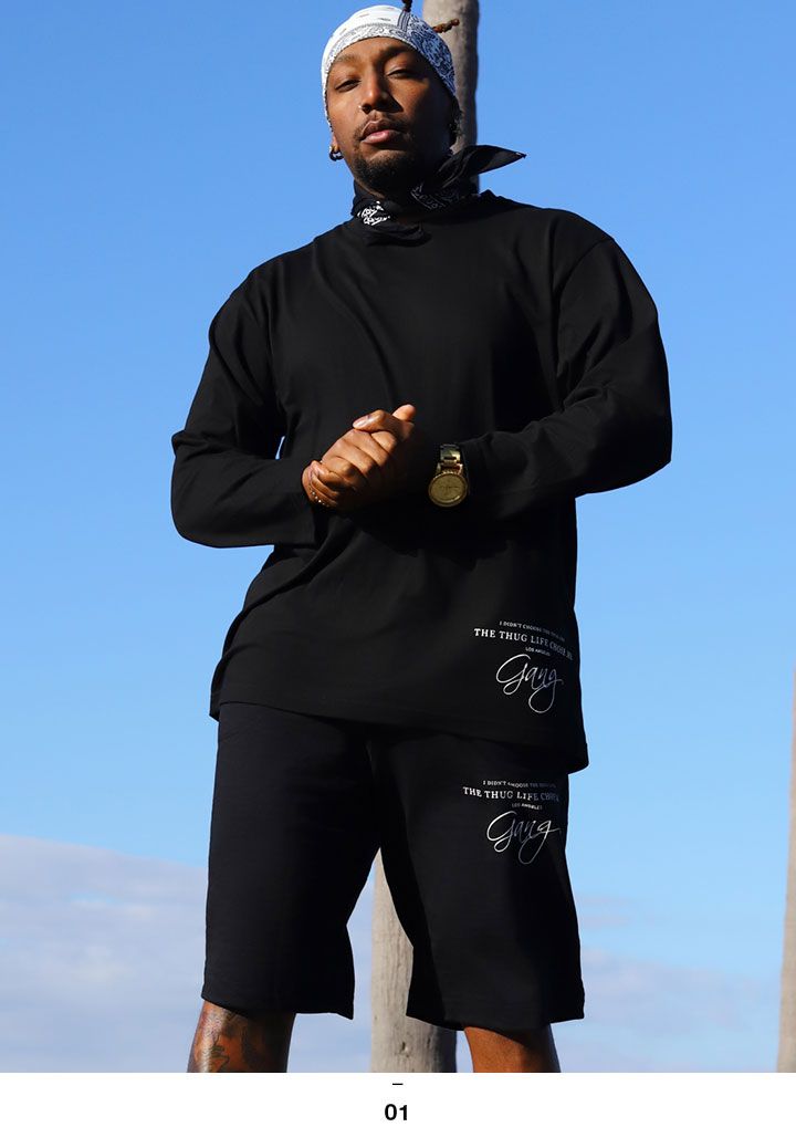 ACE FLAG 上下セット 長袖 Tシャツ ロンT ブランド スウェット ハーフ