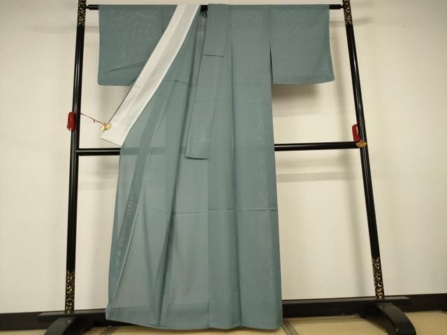 平和屋着物 夏物 色無地 絽 千草色 正絹 AABA9348jd