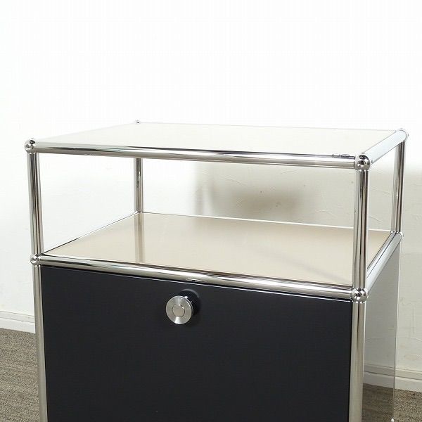 繊細さのある ◾︎SELUNO◾︎ モデルルーム展示短期超 USMハラー サイドボード ドロップダウンドア×1 黒×ベージュ 12万 ハーマンミラーヴィトラノール 激安通販 送料515円。