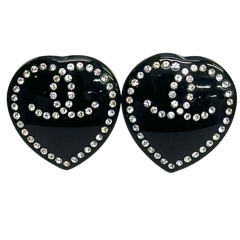 CHANEL シャネル ピアス ピアス ココマーク ラインストーン