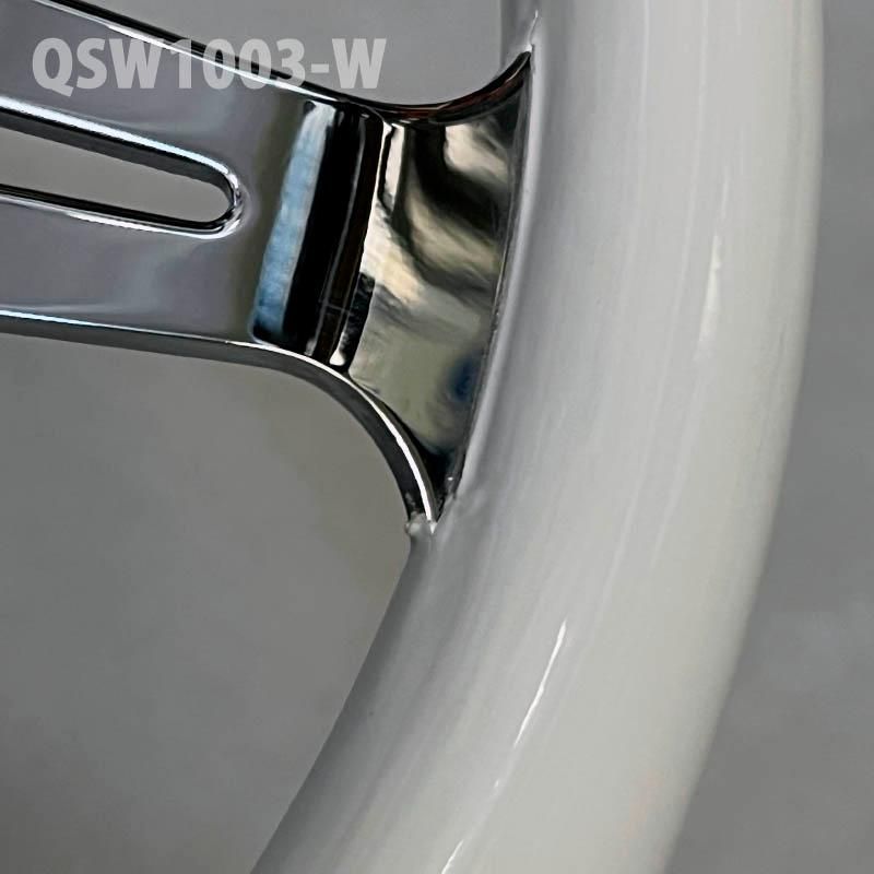 33ｃｍ ピュアホワイト ウッドステアリング QSW1003-W1 FFCRYSTALESIA_COM