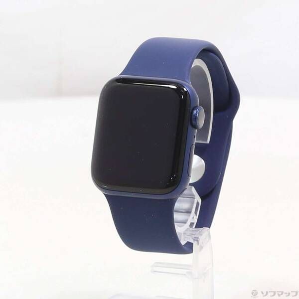 人気，お買い得 〔中古品〕 Apple Watch Series 6 GPS 40mm ブルーアルミニウムケース ディープネイビースポーツバンド【276】 Apple Watch本体
