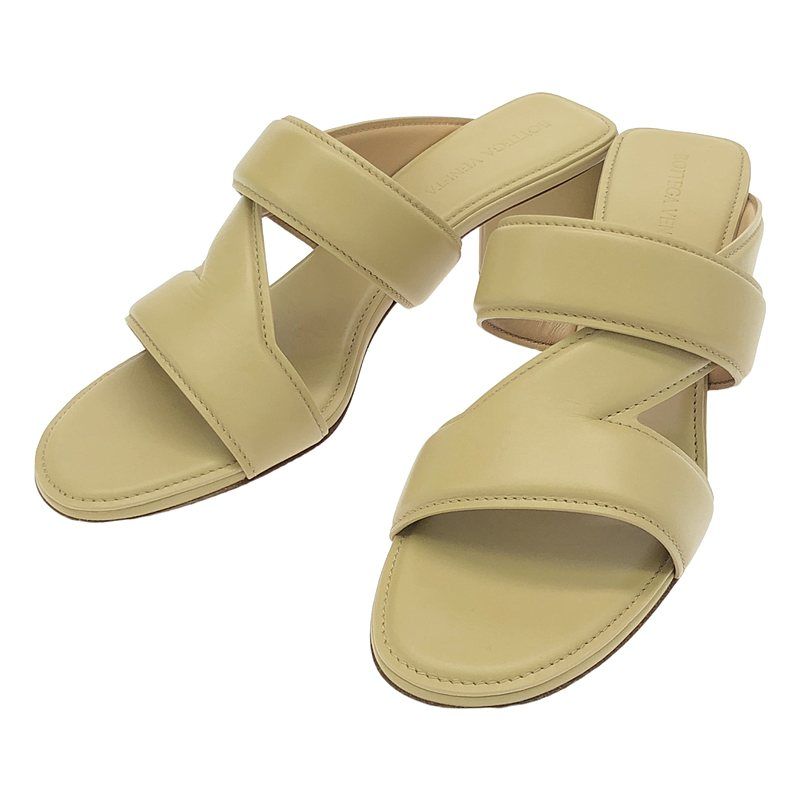 BOTTEGA VENETA | ボッテガヴェネタ | LEATHER SANDAL | レザー ミュール サンダル | 36 1|2 | ベージュ | レディース