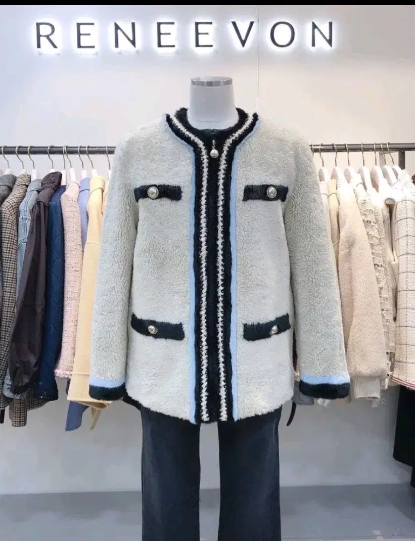 RENEEVON レニボン ボアフリース シアリング ジャケット ジャンパー 55
