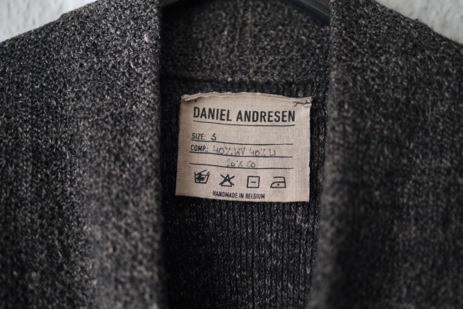 ウールリネンピンニットカーディガンセーター / DANIEL ANDRESEN ウールリネンピンニットカーディガンセーター / DANIEL ANDRESEN