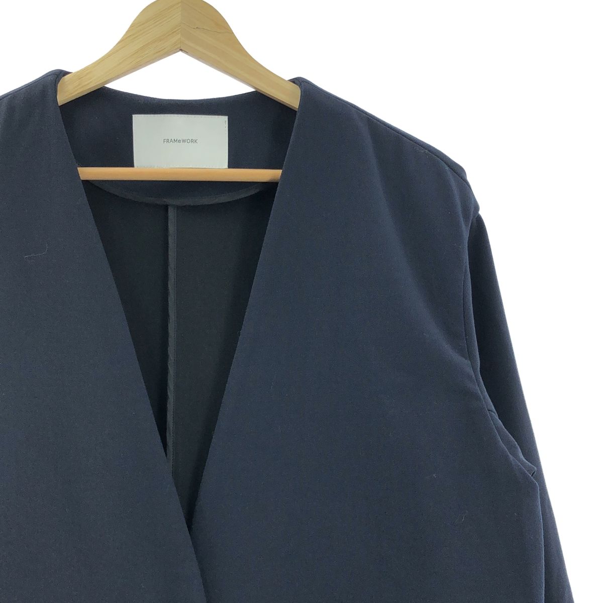 Framework / フレームワーク | T/W Vネックノーカラーコート | 38