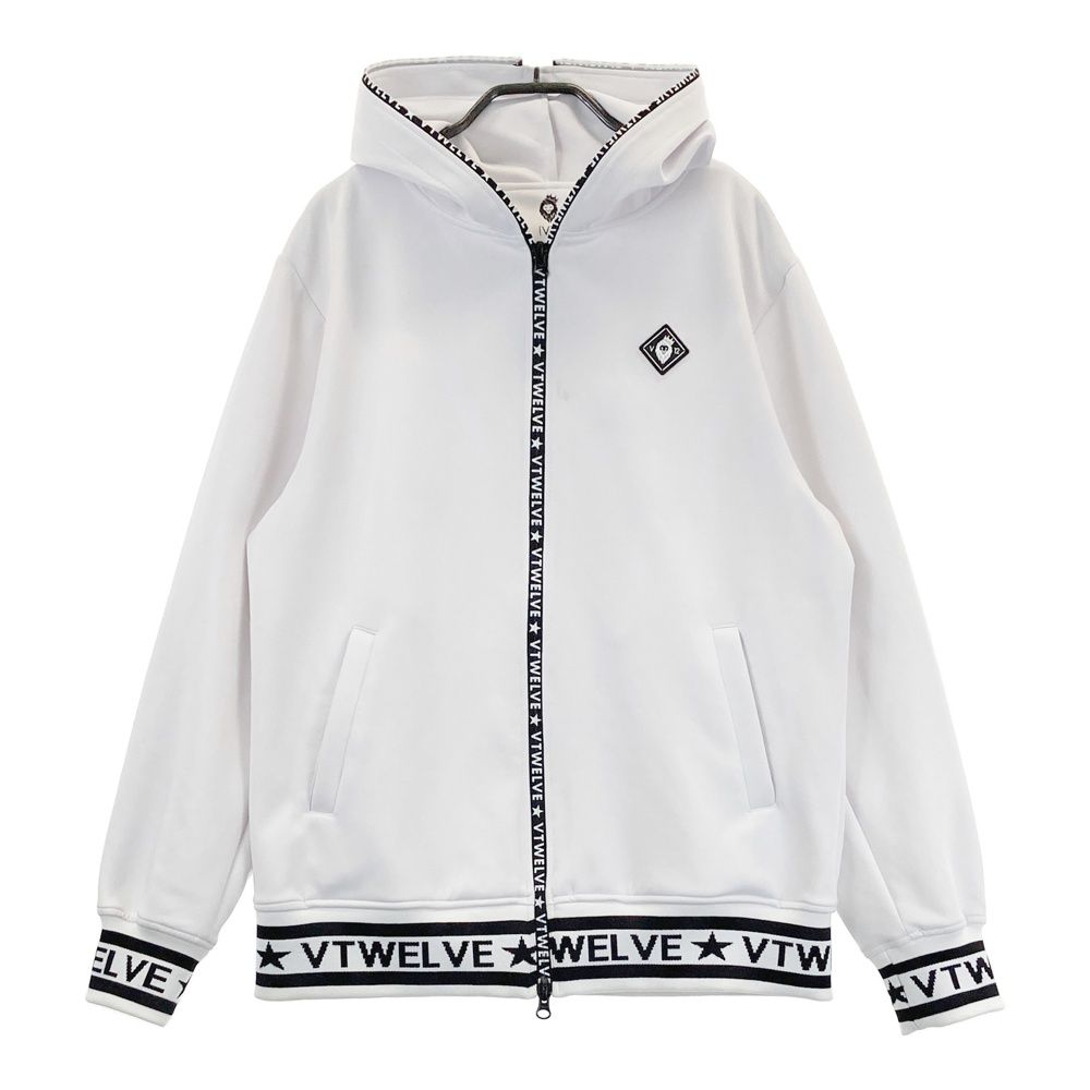 VTWELVE フード付きジャケット ブラック/ホワイト VTWELVE フード付きジャケット ブラック/ホワイト