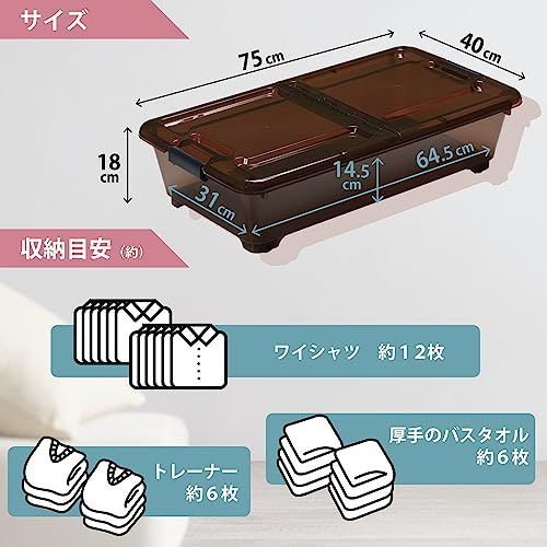 新着商品】サンカ ベッド下の高さにぴったりおさまる収納ボックス