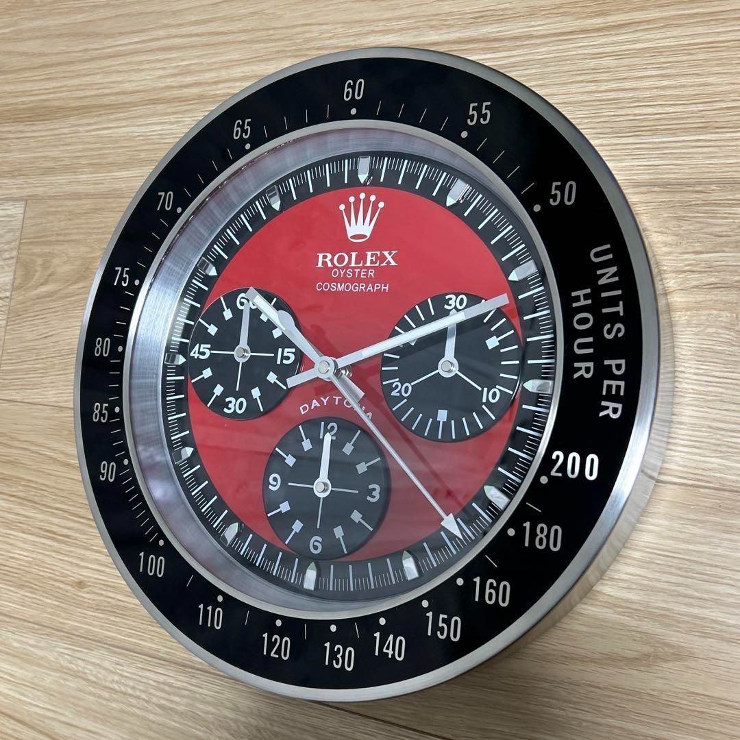 ROLEX 販促品掛け時計コスモグラフデイトナ 海外販促品 ROLEXロレックス 掛け時計 コスモグラフ デイトナ