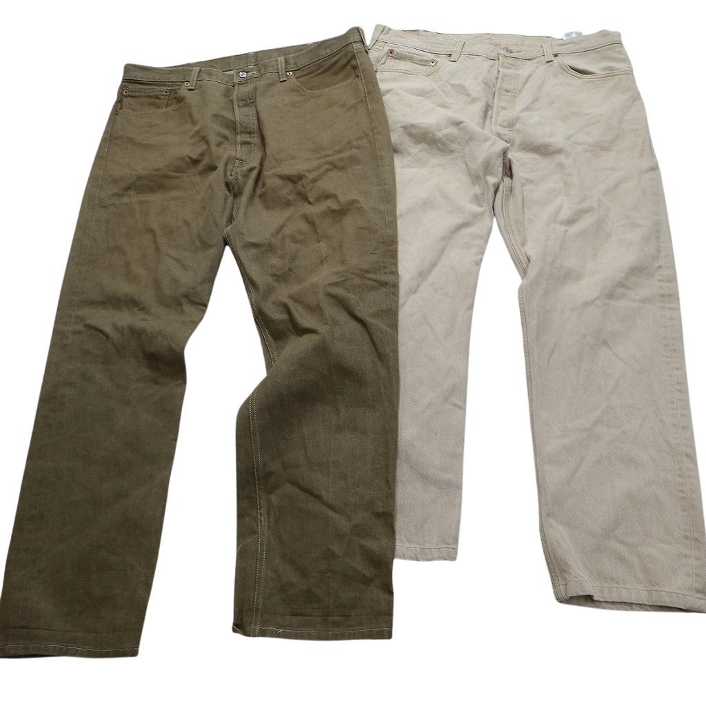 古着卸 リーバイス 501 デニム パンツ 8枚セット メンズ 40 インディゴブルー カーキ フェード 古着 NC1315 KIN-KAAI_COM