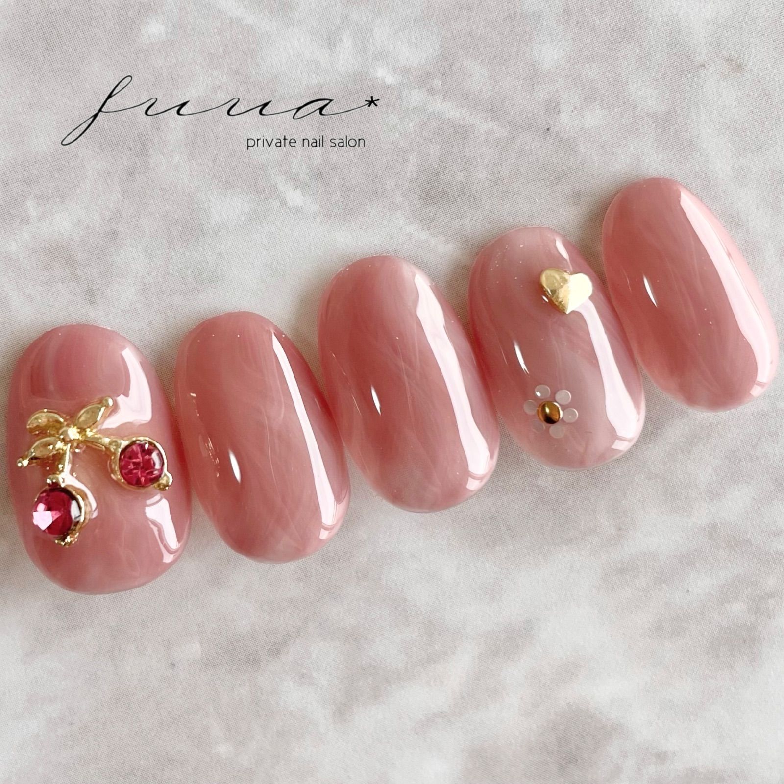 さくらんぼ♡ニュアンス♡ネイルチップ - メルカリ 