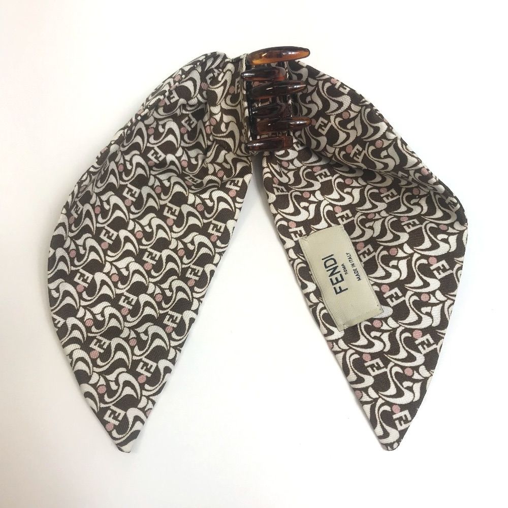 フェンディバレッタ FENDI フェンディ バレッタ シルク ロゴ シルク - メルカリ