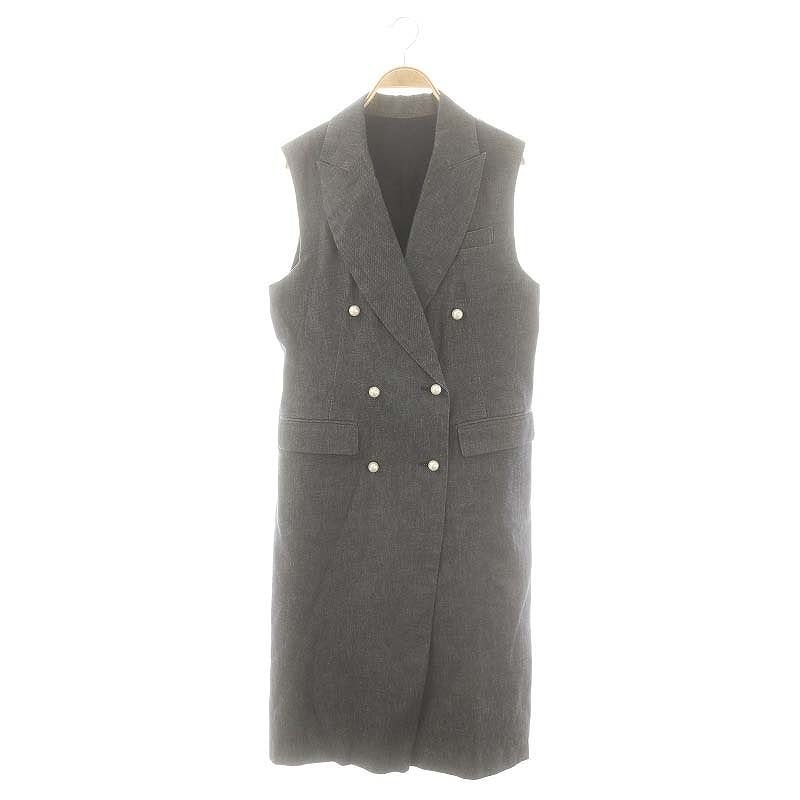 ドレスレイブ DRESSLAVE 23SS デニムジレ ベスト ロング 38 紺 /MI ■OS レディース DRESSLAVE - ドレスレイブ 23SS デニムジレ ベスト ロング 38 紺