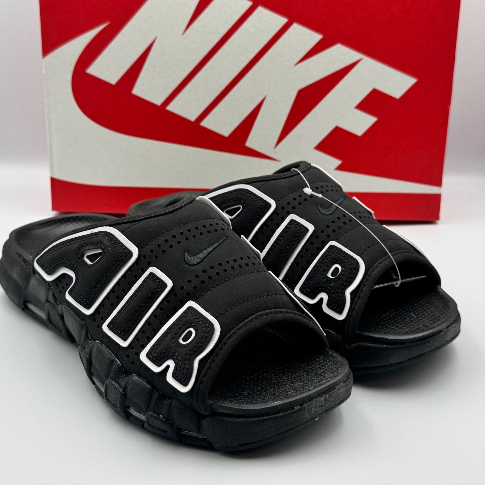 28cm Nike Air More Uptempo Slide Black DV2132-001|DV2137-001 ナイキ エアモアアップテンポ スライド ブラック DV2132-001|DV2137-001