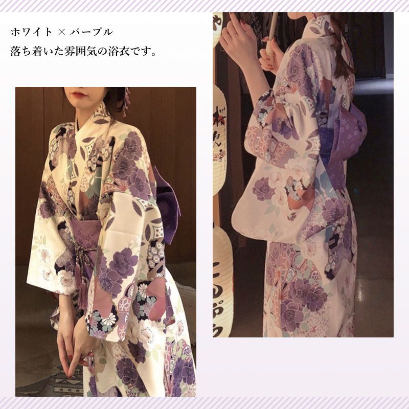 浴衣 セット レディース 浴衣セット レトロモダン 3点セット
