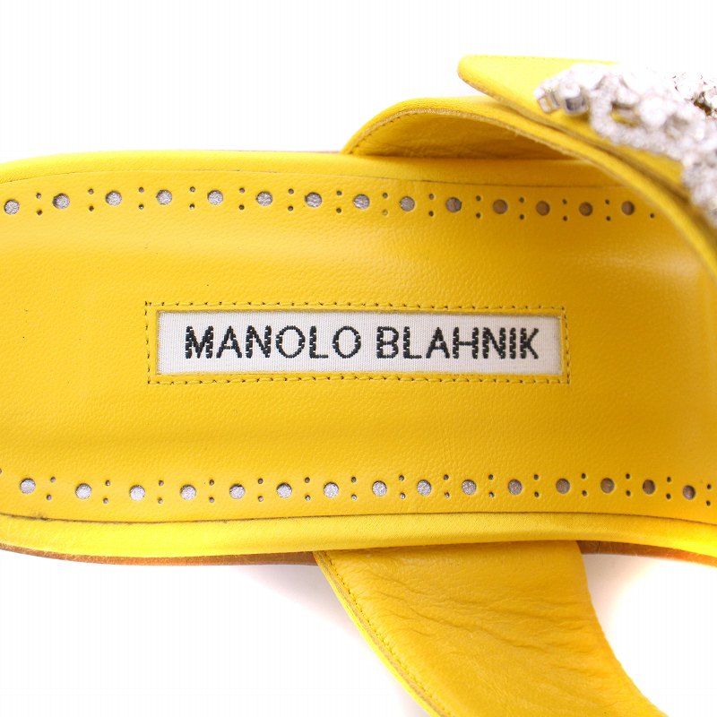 マノロブラニク MANOLO BLAHNIK DRAWER別注 TITUBA FLAT JEWEL