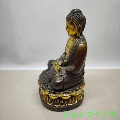 釈迦牟尼仏像 銅製 仏像 彫刻 置物 開運 風水 - メルカリ