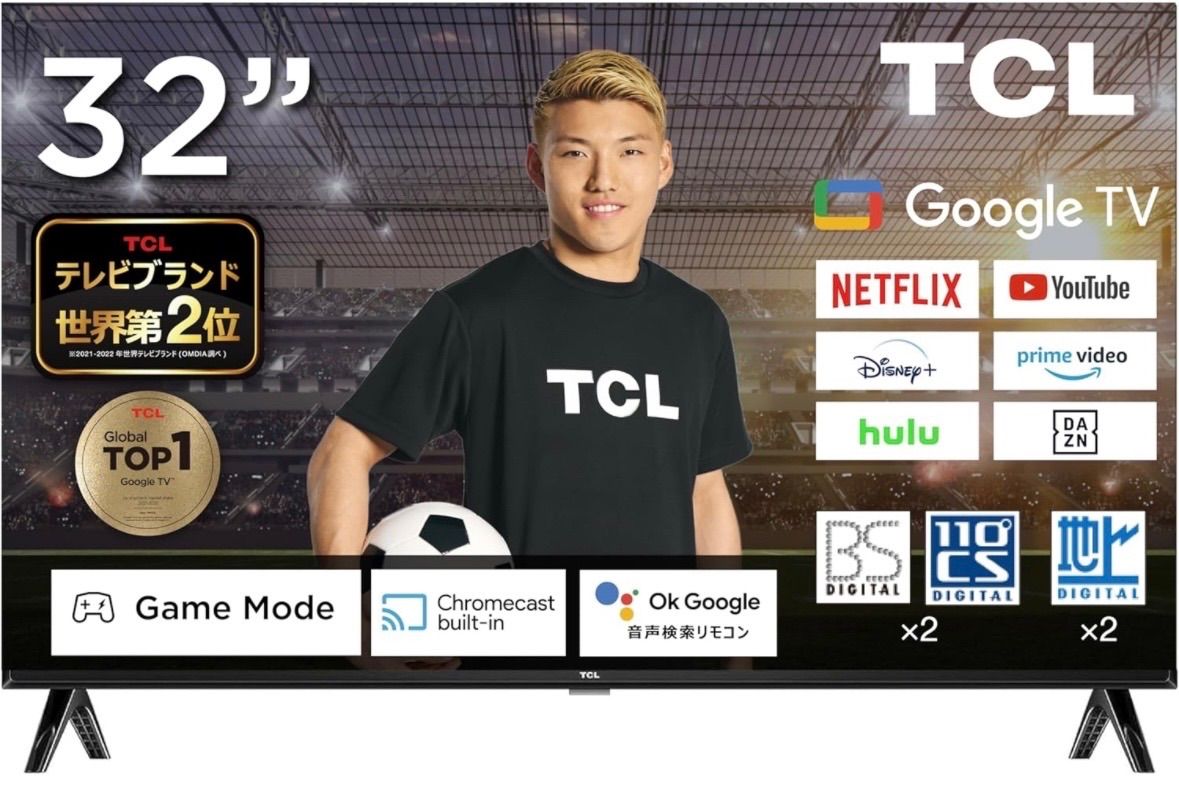 TCL 32型 32インチ スマートテレビ 32L5AG