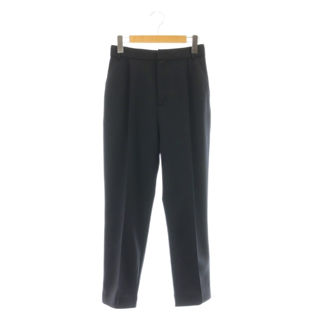 スリースクエア THREE SQUARE 美脚ストレッチパンツ センターシーム 36 ネイビー |DF OS