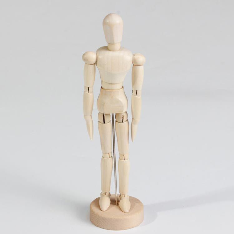 デッサン人形 木製 モデル人形 デッサンドール ポージング人形