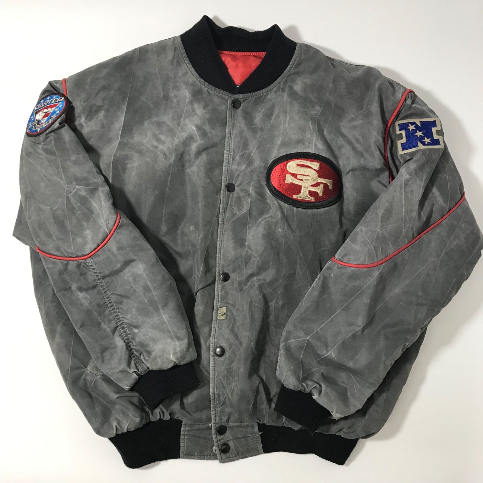 M0918-35-N STARTER スターター San Francisco 49ers サンフランシスコ フォーティナイナーズ NFL アメフト 中綿ジャケット  スタジャン MA1 Mサイズ - メルカリ