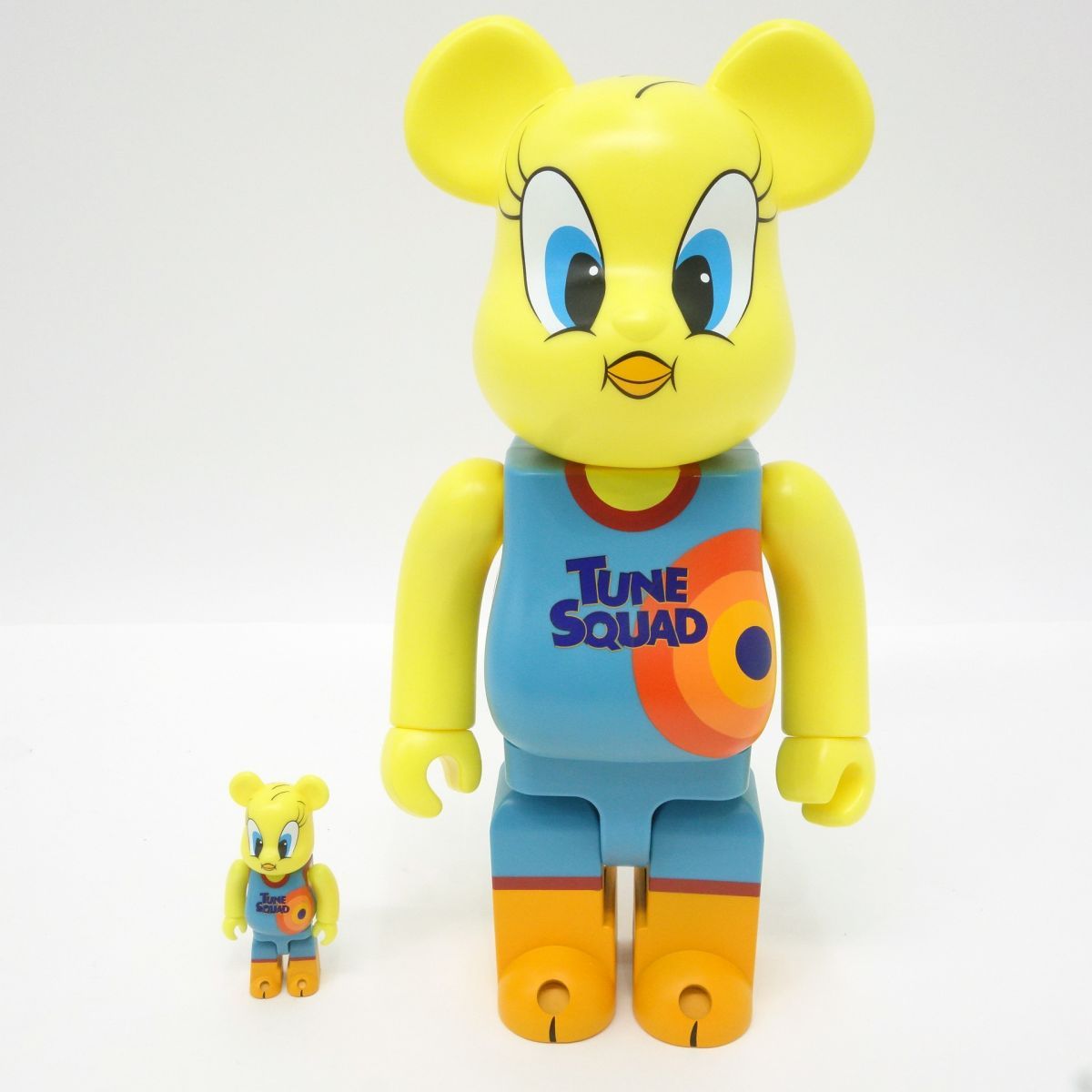 メディコムトイ BE@RBRICK TWEETY 100% & 400% スペースジャム トゥイーティー ベアブリック フィギュア ※中古