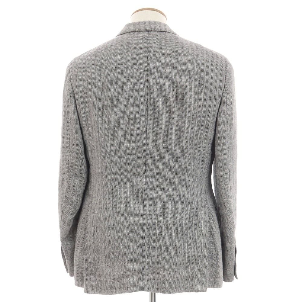 LARDINI ラルディーニ リネン ツイード テーラード ジャケット 48