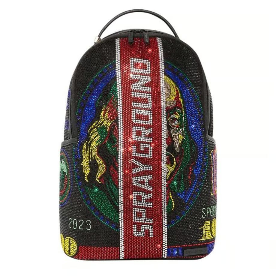 特別限定版 SPRAYGROUND マルチカラークリスタル TRINITY HUNDRED バックパック