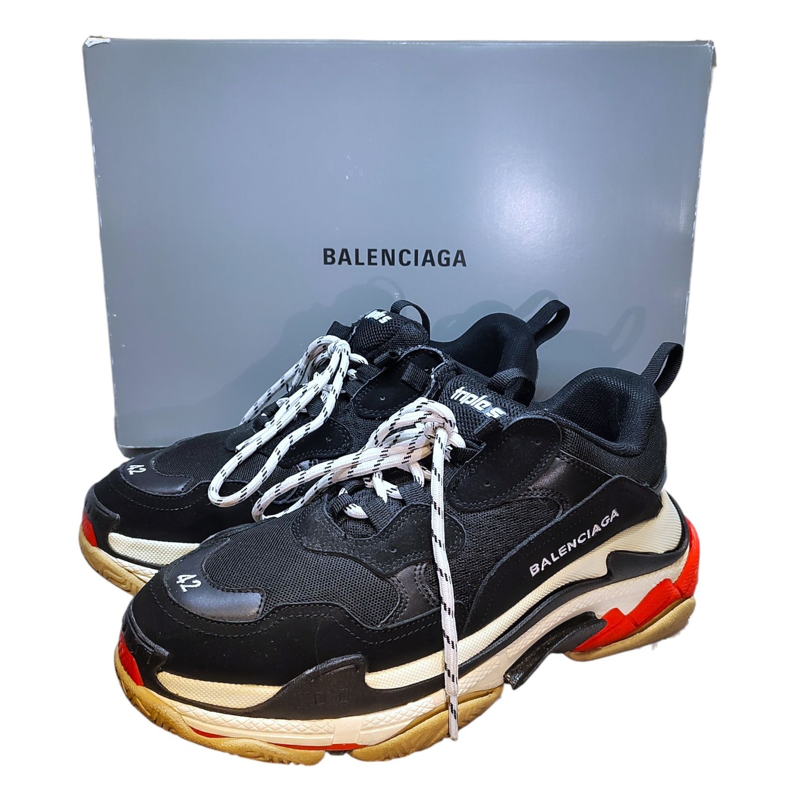 Balenciaga Triple S スニーカー 42 ブラック BALENCIAGA Triple S
