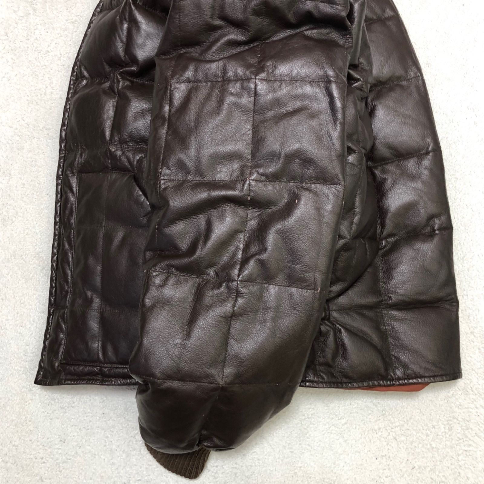 SUGAR CANE レザーダウン M SUGAR CANE LEATHER DOWN JACKET オールレザー ダウンジャケット