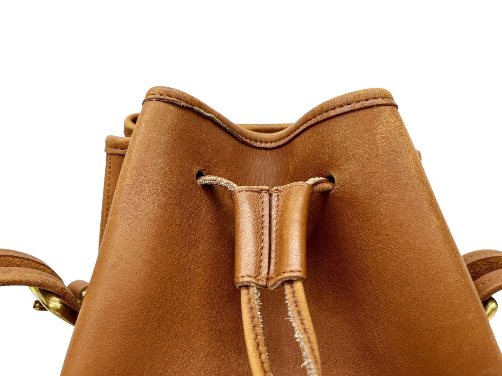 コーチ　巾着ショルダーバッグ　2wayオールレザー COACH (コーチ) USA製 OLD オールドコーチ レザー ショルダー