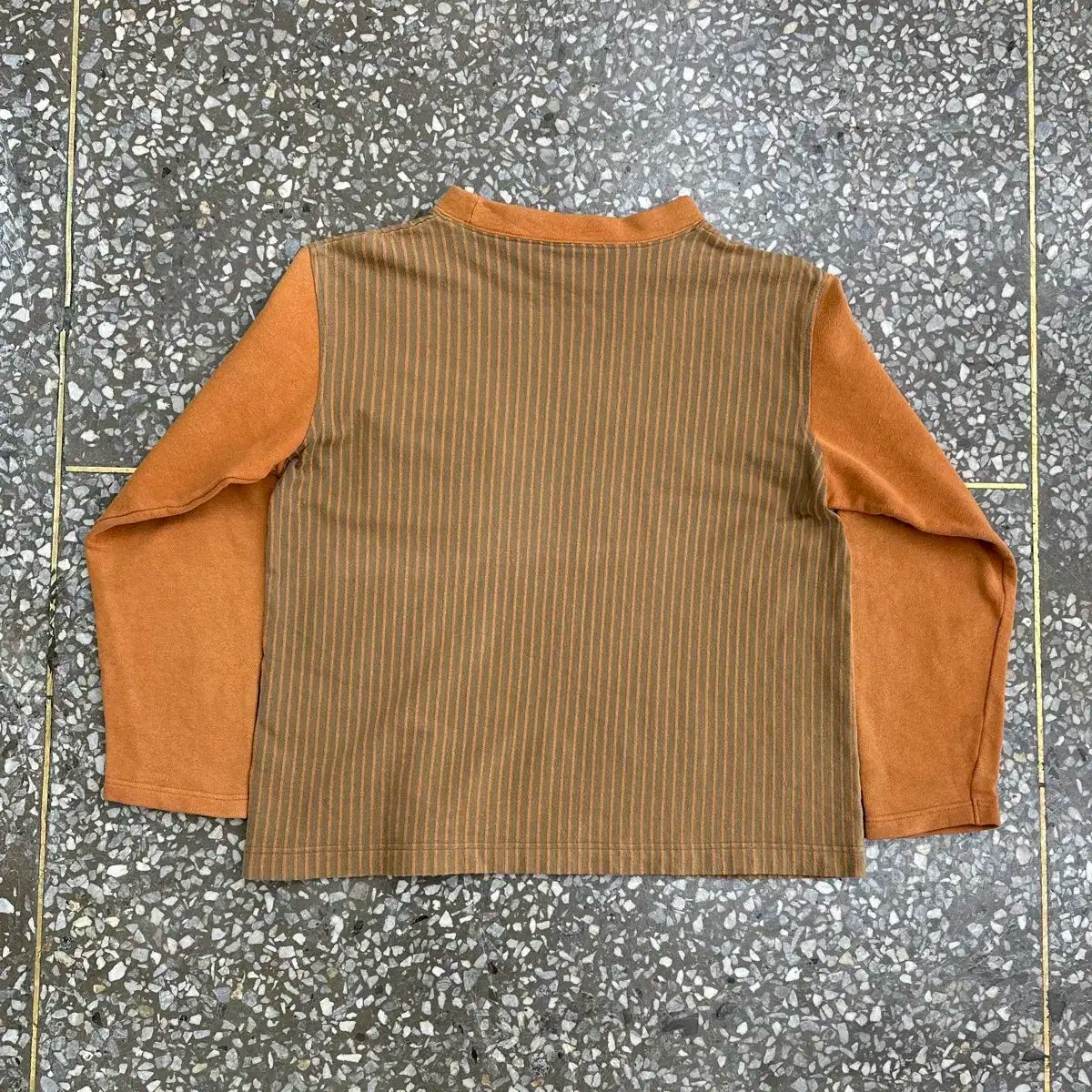 ハイ スポーティング 歯車 ストライプ 長袖 Tシャツ M